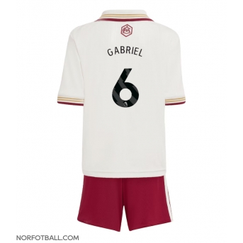 Billige Fotballdrakt Arsenal Gabriel Magalhaes #6 Replika Tredjedraktsett Barn 2025-26 Kortermet (med bukser)